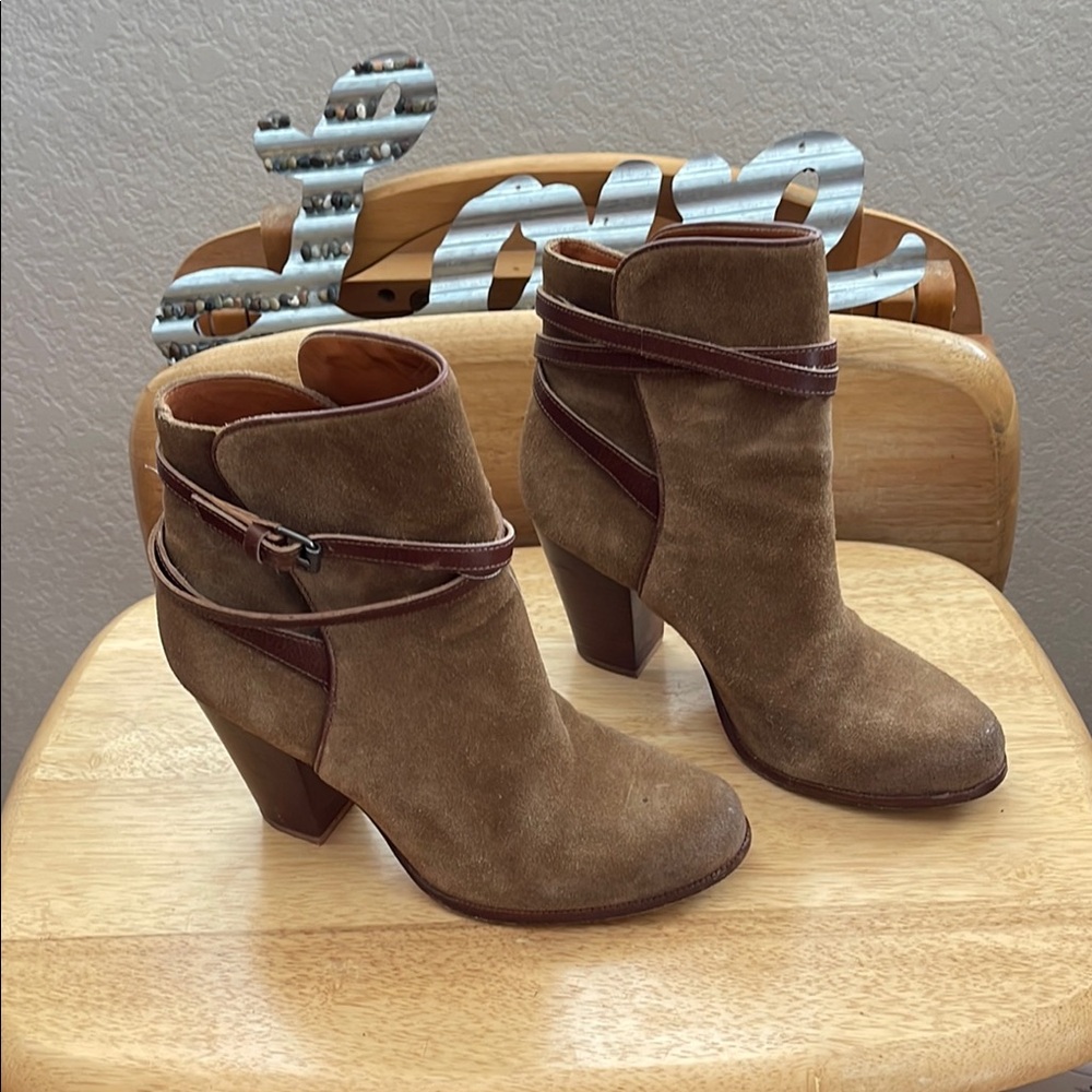 Brown Suede Ankle Boots